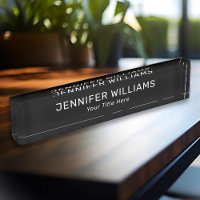 Individuelle Name und Jobbezeichnung elegant schwa