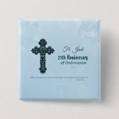 Individuelle Name und Jubiläumsjahr Ordination, Pr Button (Vorderseite)