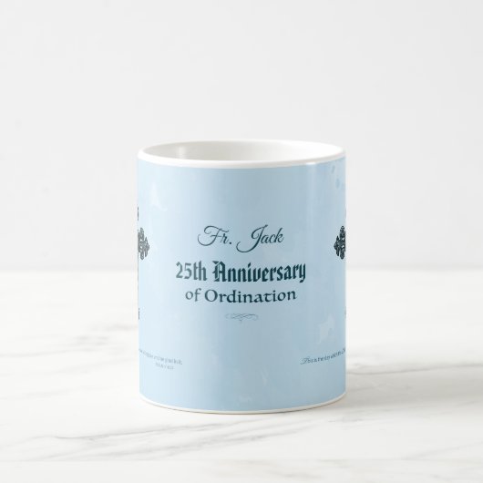 Individuelle Name und Jubiläumsjahr Ordination, Pr Kaffeetasse (Mittel)