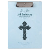 Individuelle Name und Jubiläumsjahr Ordination, Pr Klemmbrett (Vorderseite)