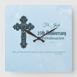 Individuelle Name und Jubiläumsjahr Ordination, Pr Quadratische Wanduhr