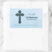 Individuelle Name und Jubiläumsjahr Ordination, Pr Rechteckiger Aufkleber (Tasche)