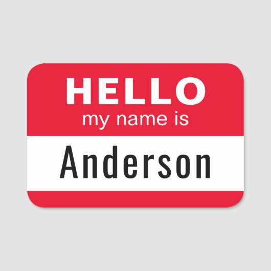 Individuelle Name und können die Farbnamenstafel b Namensschild (Vorderseite)