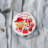 Individuelle Name und Lächeln Emoji mit Geschenken Button (Beispiel)