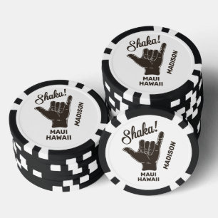 Individuelle Name und Lage Shaka Pokerchips