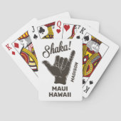 Individuelle Name und Lage Shaka Spielkarten (Rückseite)