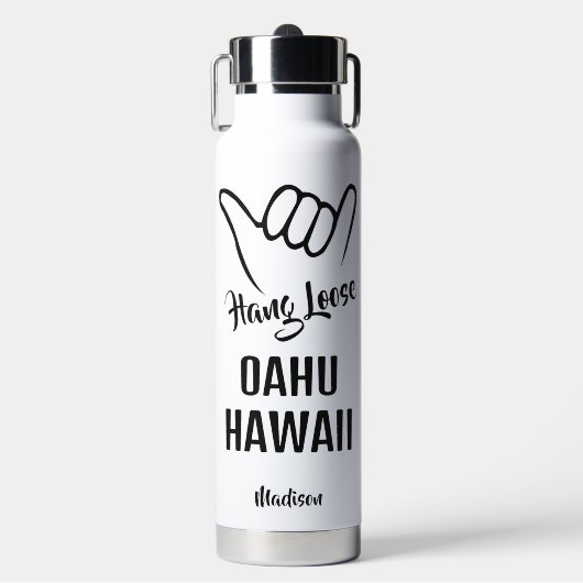 Individuelle Name und Lage Shaka Trinkflasche (Vorderseite)