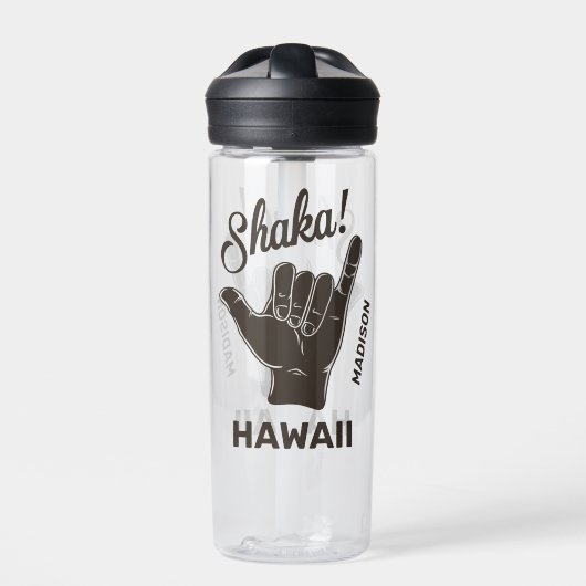 Individuelle Name und Lage Shaka Trinkflasche (Vorderseite)