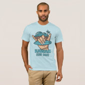 Individuelle Name und Lage Surf Shaka T-Shirt (Vorne ganz)