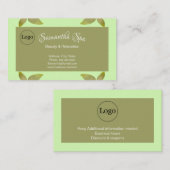 Individuelle Name und Logo Visitenkarte (Vorne/Hinten)