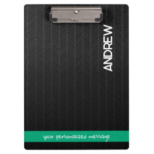 Individuelle Name und Meldung Personalisiert Moder Klemmbrett