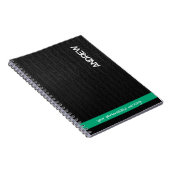 Individuelle Name und Meldung Personalisiert Moder Notizblock (Rechte Seite)