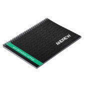 Individuelle Name und Meldung Personalisiert Moder Notizblock (Linke Seite)