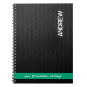 Individuelle Name und Meldung Personalisiert Moder Notizblock (Vorderseite)