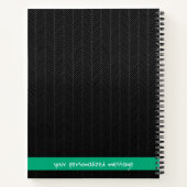 Individuelle Name und Meldung Personalisiert Moder Notizblock (Rückseite)