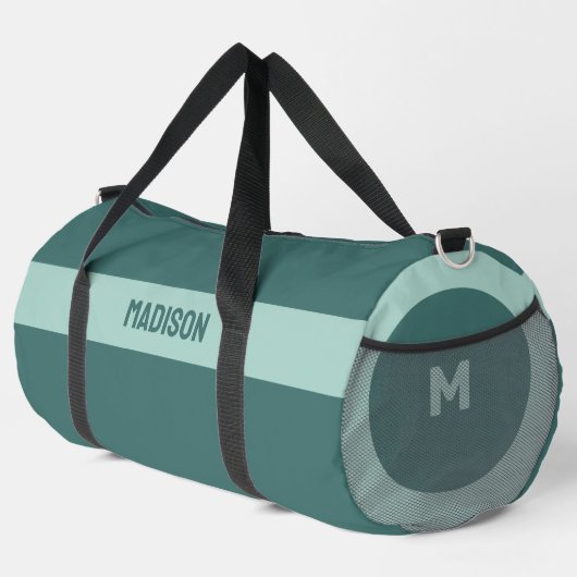 Individuelle Name und Monogramm Duffle Bag (Rechte Ecke)