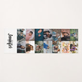 Individuelle Name und Monogramm für benutzerdefini Yogamatte (Vorderseite (Horizontal))