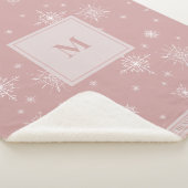 Individuelle Name und Monogramm | Geometrische Sch Sherpadecke (3/4)