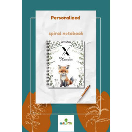 Individuelle Name- und Monogramm-Holzblatt Notizblock