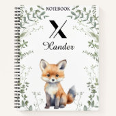 Individuelle Name- und Monogramm-Holzblatt Notizblock (Vorderseite)