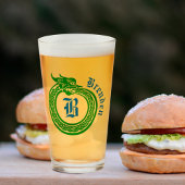 Individuelle Name und Monogramm im keltischen Stil Glas