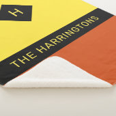 Individuelle Name und Monogramm Sherpadecke (3/4)