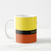 Individuelle Name und Monogramm-Tasse Kaffeetasse (Links)