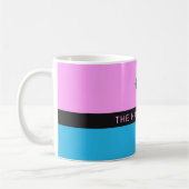 Individuelle Name und Monogramm-Tasse Kaffeetasse (Links)