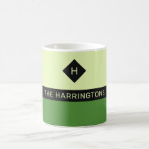 Individuelle Name und Monogramm-Tasse