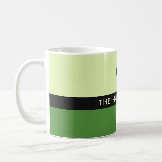 Individuelle Name und Monogramm-Tasse Kaffeetasse (Links)