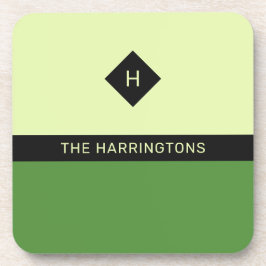 Individuelle Name- und Monogramm-Untersetzer-Set Getränkeuntersetzer