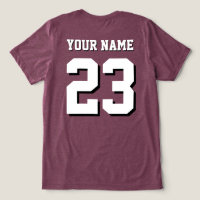 Individuelle Name und Nummer-Jersey-Sport