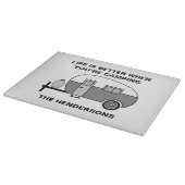 Individuelle Name und Phrase Niedlich Camper Campi Schneidebrett (Ecke)