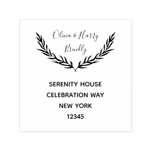 Individuelle Name und Rücksendeadresse, die Briefm Permastempel (Design)