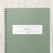 Individuelle Name- und Schulfach-Hardcover-Noteboo Notizblock