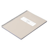 Individuelle Name- und Schulfach-Hardcover-Noteboo Notizblock (Linke Seite)