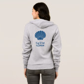 Individuelle Name und Standort Seashell Hoodie (Schwarz voll)