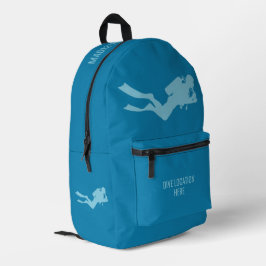 Individuelle Name- und Standorttaucher Bedruckter Rucksack
