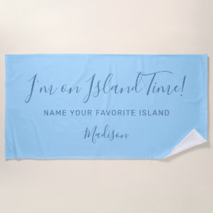 Individuelle Name- und Strandhandtuch