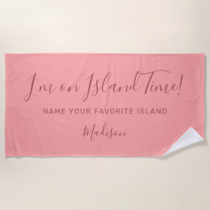 Individuelle Name- und Strandhandtuch