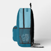 Individuelle Name und Tauchgebiet Bedruckter Rucksack (Rechts)