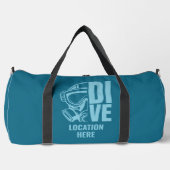 Individuelle Name und Tauchgebiet Duffle Bag (Vorderseite)