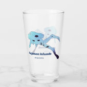 Individuelle Name und Tauchgebiet Glas (Rückseite)