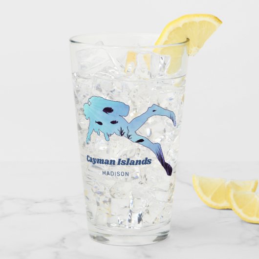Individuelle Name und Tauchgebiet Glas (Rückseite Ice)