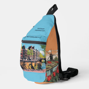Individuelle Name und Text Amsterdam Crossbody Bag