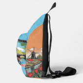 Individuelle Name und Text Amsterdam Crossbody Bag (Rechts)