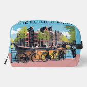 Individuelle Name und Text Amsterdam Waschbeutel (Rückseite)