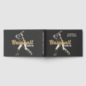 Individuelle Name- und Text-Baseball-Player Gästebuch (Voll)