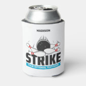 Individuelle Name- und Text-Bowling-Stoß Dosenkühler (Kanne Rückseite)