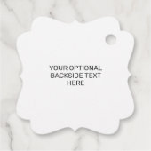 Individuelle Name- und Text-Bowling-Stoß Geschenkanhänger (Rückseite)